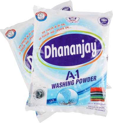 Dhananjay a1 pack of 2 Detergent Powder (pc exal)