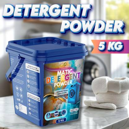 KYARA DREAMS Detergent Powder 5 kg Sparkle Wash Matic Front/Top Load Ultra Clean Detergent Powder (Fresh)