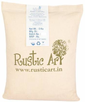 RUSTIC ART Power Laundry (5 kg) Detergent Powder (lemon)