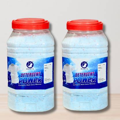 MONTU "Ultimate Stain Remover: 5+5kg Washing Detergent Powder" Detergent Powder (lime and lemon)