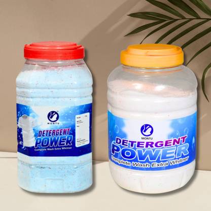 MONTU "Say Goodbye to Stubborn Stains with Our 9kg Deep Cleaning Detergent Powder" Detergent Powder (lime and lemon)
