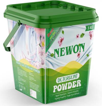 NEWON Double Power Detergent Powder - 5 Kg | Top Load & Front Load, Better clean Detergent Powder (Active Fresh)