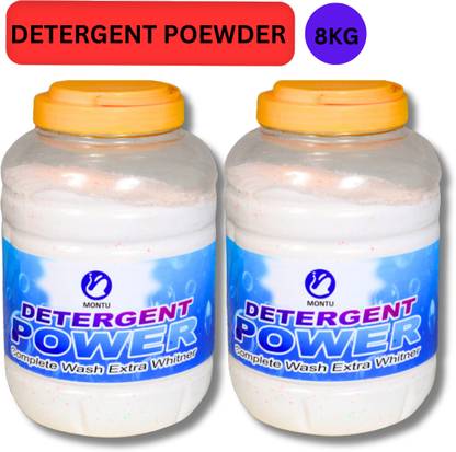 MONTU Top load detergent washing powder 8Kg Deep clean gentle quick wash Detergent Powder (lime and lemon fragrance 8 hours)