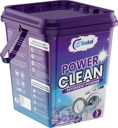 EROSKET Bright Like New Matic Front/Top Load Power Clean Blue Detergent Powder 5 kg Detergent Powder (Fresh)