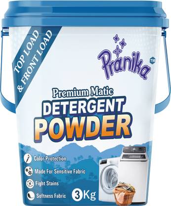 PRANIKA Premium Matic New Top/Front Load | Stain Removal in Washing Machine | Detergent Powder (active fresh)
