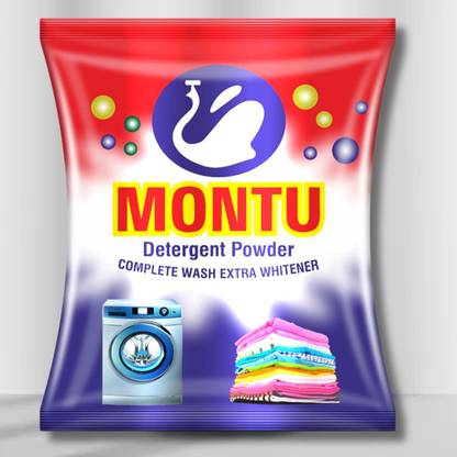 MONTU "powerful stain removal detergent for fabric - 5kg" Detergent Powder (lime and lemon fragrance for 8 hours)