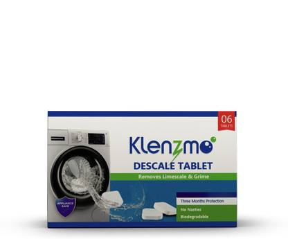 Klenzmo Washing Machine Descale (6 count) Tablet for Top & Front Load Detergent Powder