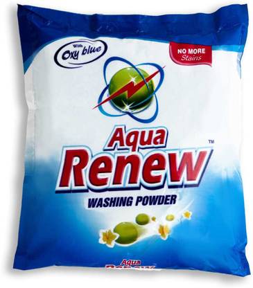 Aqua Renew Oxy Blue Detergent Powder for Top and Front Load Machines Detergent Powder 5 kg Detergent Powder