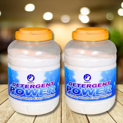 MONTU "4+4kg Surf Detergent Powder for Bright and Clean Clothes" Detergent Powder (lime and lemon fragrance 8 hours)