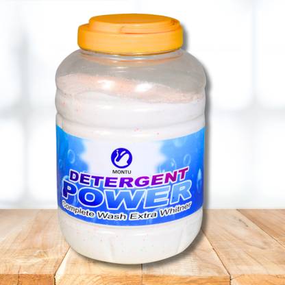 MONTU Top and front Load Expert: 4KG Detergent Powder 8-Hour Deep Clean and Fragrance" Detergent Powder (lime and lemon)