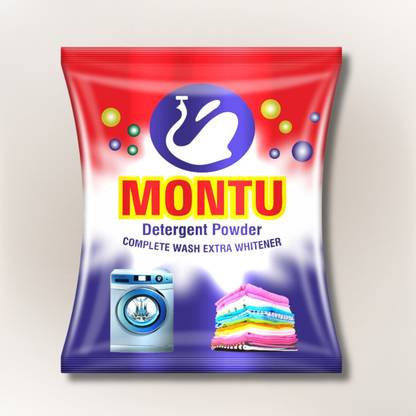 MONTU Laundry Detergent For Top Front Load Washing Machine Powder Remove Tough Stain Detergent Powder (Lime & Lemon Fragrance For 8 Hours)