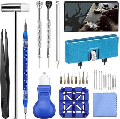 ZWEELAY 28 in 1 Watch Repair Kit Battery Replacement Strap Adjustment 28-piece Watch Repair Kit