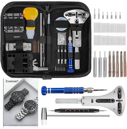 A TO Z TOOLS Watch Band Link Pin Tool Set with Carrying Case 147-piece Watch Repair Kit