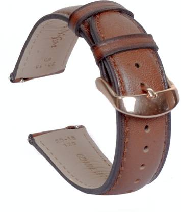 Bharat Origins WATCH BANDS TEAK BROWN GENUINE LEATHER WATCH STRAP (BELT) 20mm 20 mm Genuine Leather Watch Strap