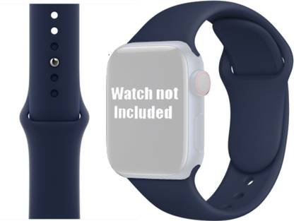 Rewop Silicone Watchband Strap Compatible with Apple watch Series_Blue 42 mm Silicone Watch Strap