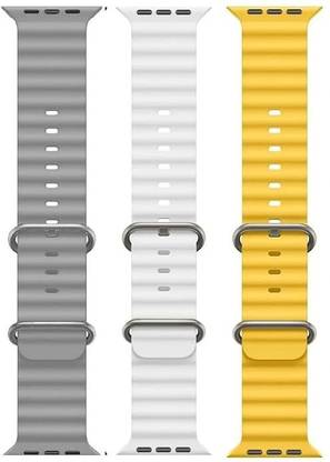 Gadgetzilla Sport Band Compatible with Apple Watch Ultra for Men Women Soft Silicone Strap 44 mm Silicone Watch Strap