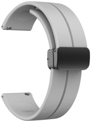 LORENZ MS-GRY 22 mm Silicone Watch Strap