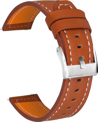 TIMEWEAR Strap with Pin Sidebar, Compatible Watches with Lug width 22mm, Genuine Leather 22 mm Genuine Leather Watch Strap