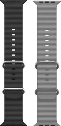 FastCares Silicone Sport Compatible With All Smart Watch Band 42mm 44mm 49mm Pack OF 2 49 mm Silicone Watch Strap