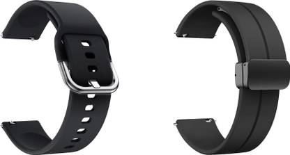 ACM Pack of 2 Strap Silicone & Magnetic Clasp for Boat Wave Flex Connect Smartwatch 3147331 mm Silicone Watch Strap