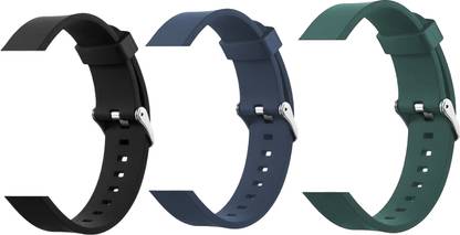 INNOMAX 22mm Silicone Smart watch Strap Compatible for Men & Women Watch (pack of 3) 22 mm Silicone Watch Strap