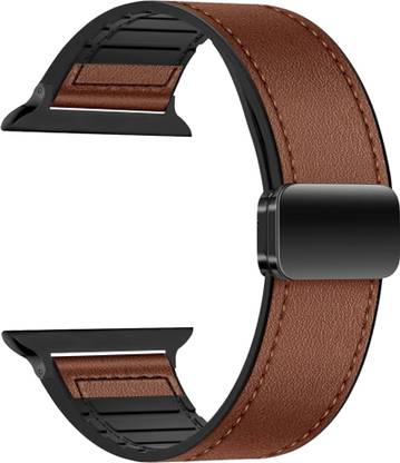 ACM Sliding Strap Leather Magnetic Silicone for Apple Watch Se Gps Mkq13hn/A 40mm 1044657 mm Synthetic Leather Watch Strap