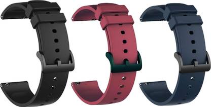 TRENDINGVIEW Premium 22mm Combo (pack of 3) Watch Strap with Durable Buckle 22 mm Silicone Watch Strap