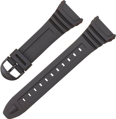 Rayyn [CASO 11] 18MM WATCH STRAP (BLACK) // "SUITABLE FOR CASIO W-96H WATCH" 18 mm Resin Watch Strap