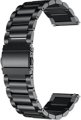 IIK Collection Metal Strap with Push Button Clasp for Smart Watches 22 mm Metal Watch Strap