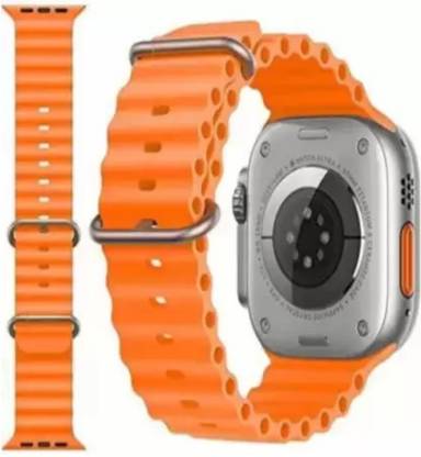 SKIVIEI Silicone Ultra Bands/Straps Compatible with Watch 49mm 45mm 44mm 42mm Men & Women, Adjustable Strap with Metal Buckle Premium Strap for iWatch Ultra Series SE 8 7 6 5 4 3 2 1 (Only Strap for Apple iWatch, Watch NOT Included) Smart Watch Strap Smart Watch Strap