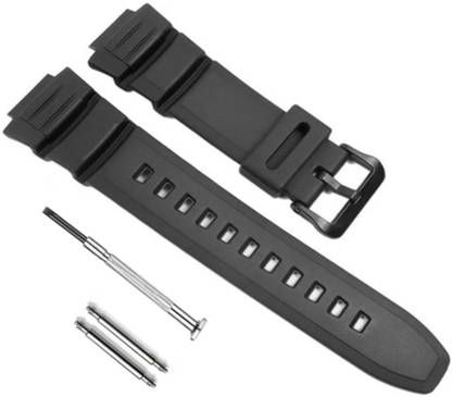 Bharasoft [CS088] WATCH STRAP FOR CASIO MCW-100H, MCW-110H & W-S220... 16 mm Resin Watch Strap