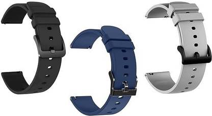 TooHype 22mm Soft Pack Of 3 (compatible Watch List In Photo & Description) 22 mm Silicone Watch Strap