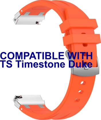 ACM Watch Strap Metal Hook Silicone 22mm for TS Timestone Duke Smartwatch Belt 3759468 mm Silicone Watch Strap
