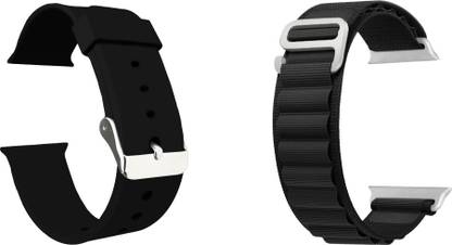 ACM Pack of 2 Watch Strap Sliding Silicone & Nylon for Tempt Streak X Smartwatch 1670621 mm Silicone Watch Strap