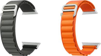 ACM Pack of 2 Sliding Watch Strap Nylon Hook for Nowme W26 Plus Smartwatch Belt Band 1067577 mm Fabric Watch Strap