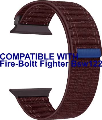ACM Sliding 44mm 49mm Strap Nylon Soft for Fire-Boltt Fighter Bsw122 Smartwatch 1576685 mm Fabric Watch Strap