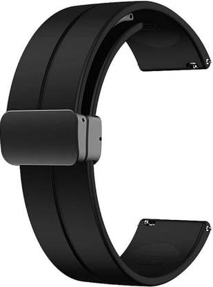 TRENDINGVIEW Magnetic Watch Band with Folding Buckle and Quick Release 20 mm Silicone Watch Strap