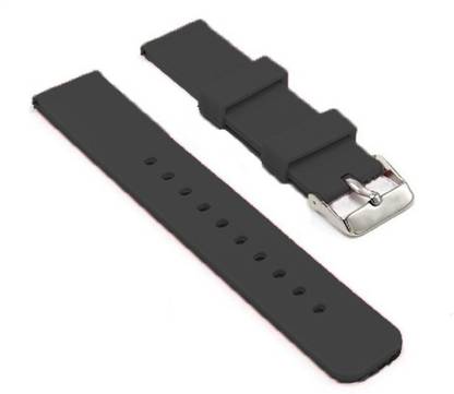 ABC 10mm12mm14mm16mm18mm Black Rubber Watch Strap For Men/Women With Steel Buckle 14 mm Rubber Watch Strap