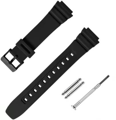 Bharasoft [CS05B] WATCH STRAP FOR CASIO AE-1200WH,AE1300WH,F-108WH,W-216H ETC... 18 mm Resin Watch Strap
