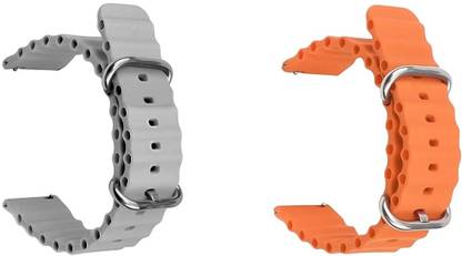 Gadgetzilla Silicone Ocean Loop Strap Compatible for Noise ColorFit Caliber 22 mm Silicone Watch Strap
