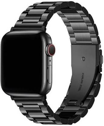 Wriststory Premium Stainless Steel Metal Strap for Smartwatch – Link Bracelet Band with Adjustable Clasp – Compatible with Apple Watch Series 7 to 10, Ultra Series 1 & 2, and All SE Models – Durable, Stylish, and Comfortable Smart Watch Strap