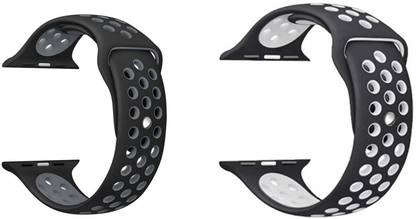 Gadgetzilla Sports bandApple Watch iWatch Bands 42mm 44mm & 45mm Soft Silicone Strap 44 mm Silicone Watch Strap
