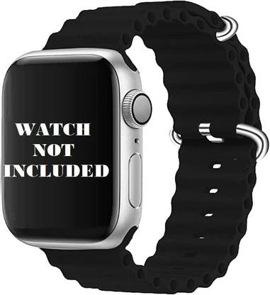 CHG Silicone Ocean Sport Bands Compatible With I Watch Ultra/8/7/6/5/4/3/2/1/SE451CS173 Smart Watch Strap