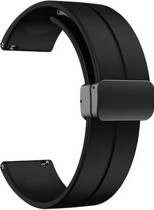 Rayyn [SMARTO3] Magnetic Folding Buckle and Quick Release Smart Watch Strap 22 mm Silicone Watch Strap