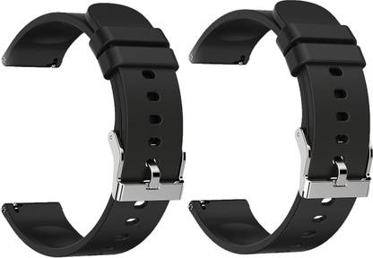 ADAMO Combo 2 pcs watch strap will fit all analog & smartwatch 20mm Strap & 22mm Strap 22 mm Silicone Watch Strap