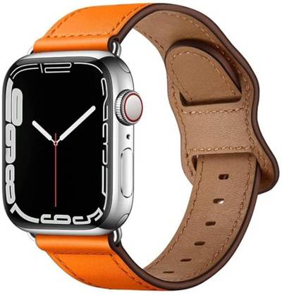 MMTX Leather Strap Compatible for Apple Watch Band 67 mm Genuine Leather Watch Strap