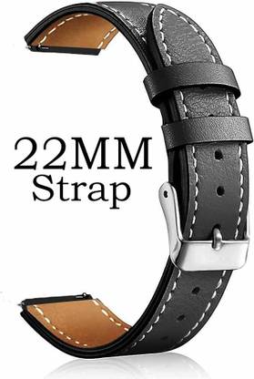TIMEWORKS P32BLN09 Universal vegan leather Strap Suitable for all watches, 22 mm Synthetic Leather Watch Strap