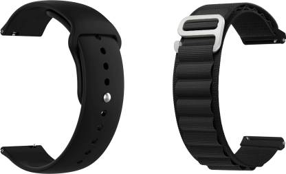 ACM Pack of 2 Watch Strap Silicone & Nylon for New Cellecor Vision M10 Smartwatch 3639318 mm Silicone Watch Strap