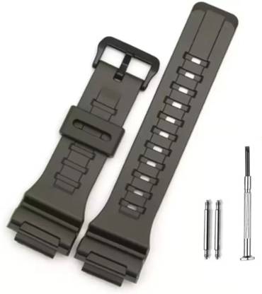 Bharasoft STRAP FOR CASIO W-735H, W-736H, AQ-S810W, AEQ-110W & AEQ-110BW (MODEL ONLY) 18 mm Resin Watch Strap