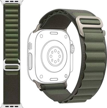 JPRO Green Strap for Apple Watch Nylon Made Breathable Material with G Hook Smart Watch Strap